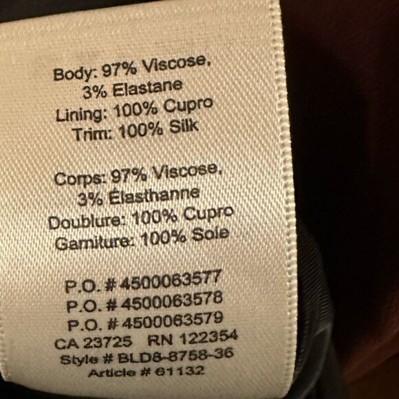 Vintage Aritzia Wilfred Le Fou Valentine High Neck V Back Midi Dress Rust Red - Picture 5 of 6